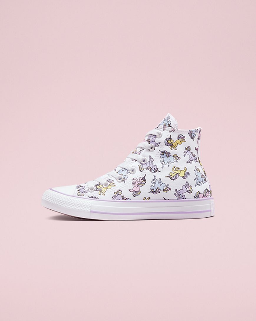 Tenisky Vysoke Converse Chuck Taylor All Star Unicorns Dievcenske Biele Siva Nachový | SK HDICF4